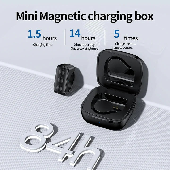 Bluetooth Scrolling Ring Remote Control for Smartphones - Wireless Gesture Control for Easy Navigation