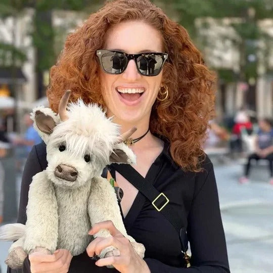 Soft Plush Highland Cow Stuffed Animal - Adorable Cow Figure for Kids & Collectors