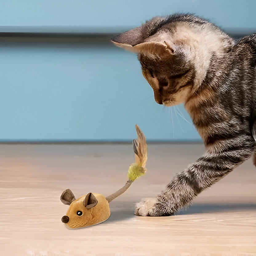 Interactive Motion-Activated Mouse-Shaped Pet Toy - Engaging Fun for Cats and Dogs
