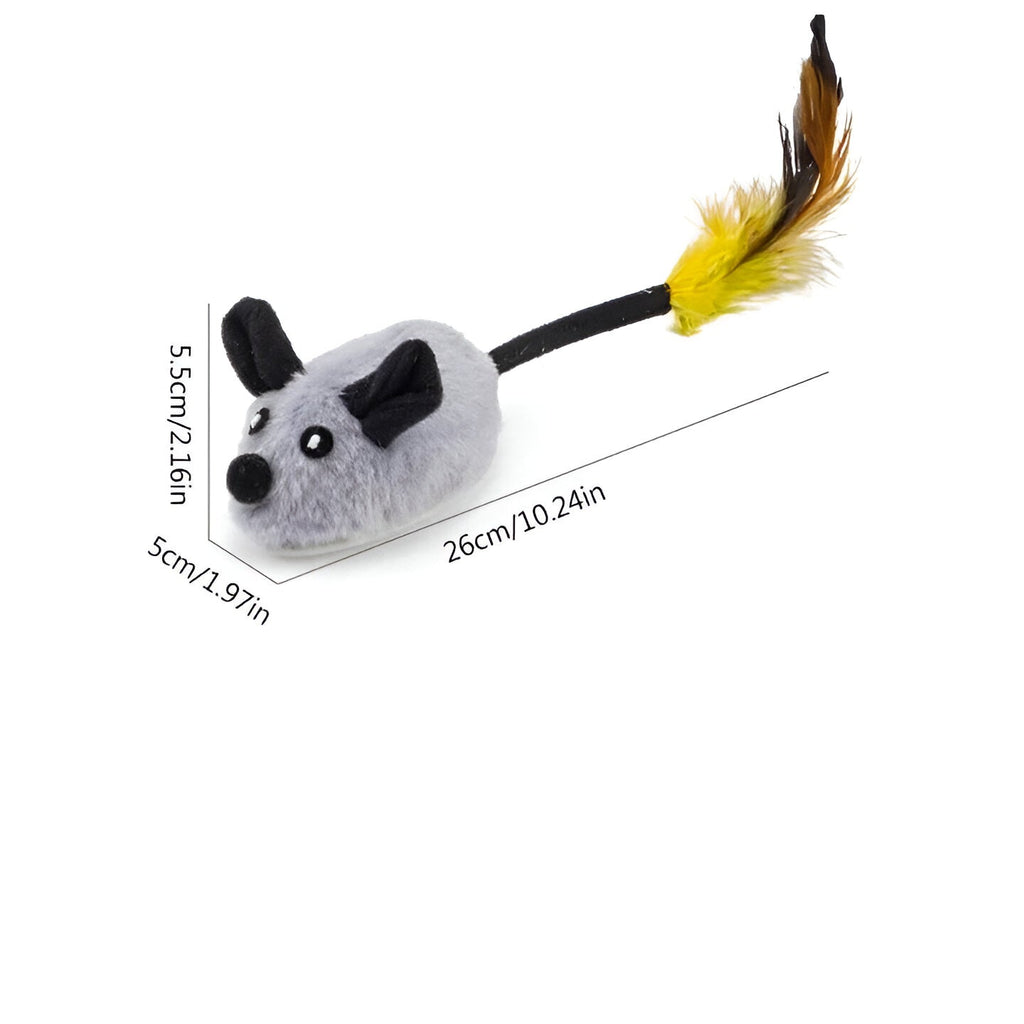 Interactive Motion-Activated Mouse-Shaped Pet Toy - Engaging Fun for Cats and Dogs