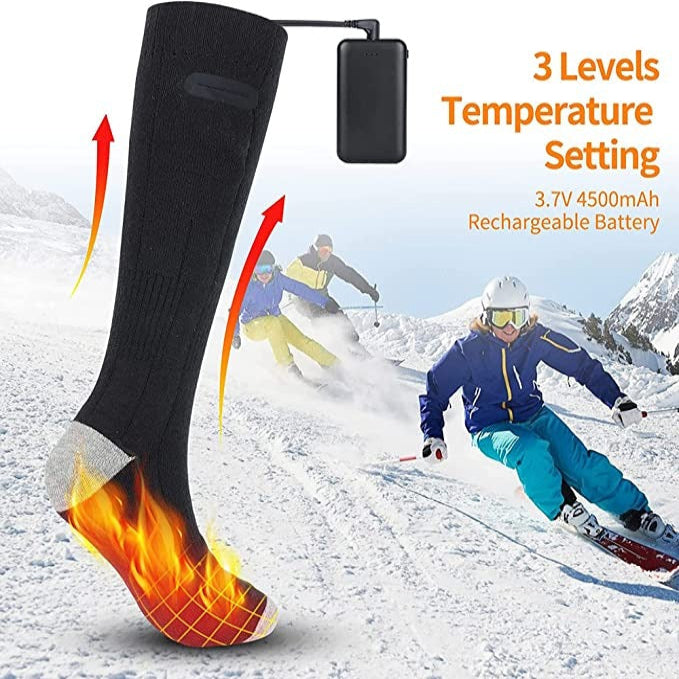 Soft Knit Electric Heated Socks - Cozy Foot Warmers for Ultimate Comfort