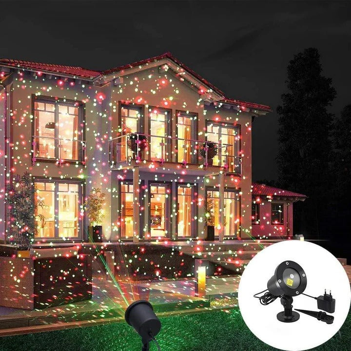 RGB Outdoor Light Projector with Remote Control - Color Changing LED Landscape Lighting for Parties, Events & Decorations