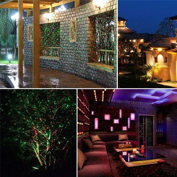 RGB Outdoor Light Projector with Remote Control - Color Changing LED Landscape Lighting for Parties, Events & Decorations