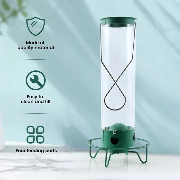 Squirrel-Proof Bird Feeder with Innovative Deterrent Features - Durable, Weather-Resistant Design for Backyard Birds
