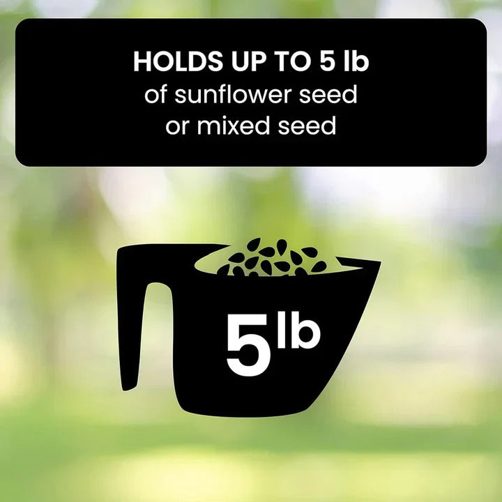Squirrel-Proof Bird Feeder with Innovative Deterrent Features - Durable, Weather-Resistant Design for Backyard Birds