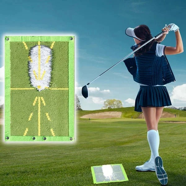 Golf Swing Path Training Mat - Improve Your Swing Accuracy & Consistency | Perfect for Practice & Skill Development