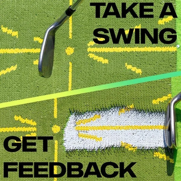 Golf Swing Path Training Mat - Improve Your Swing Accuracy & Consistency | Perfect for Practice & Skill Development