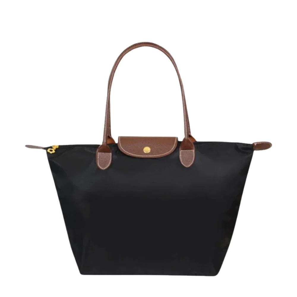 Elegant Top Handle Bag with Gold Tone Hardware - Stylish Women's Handbag for Any Occasion