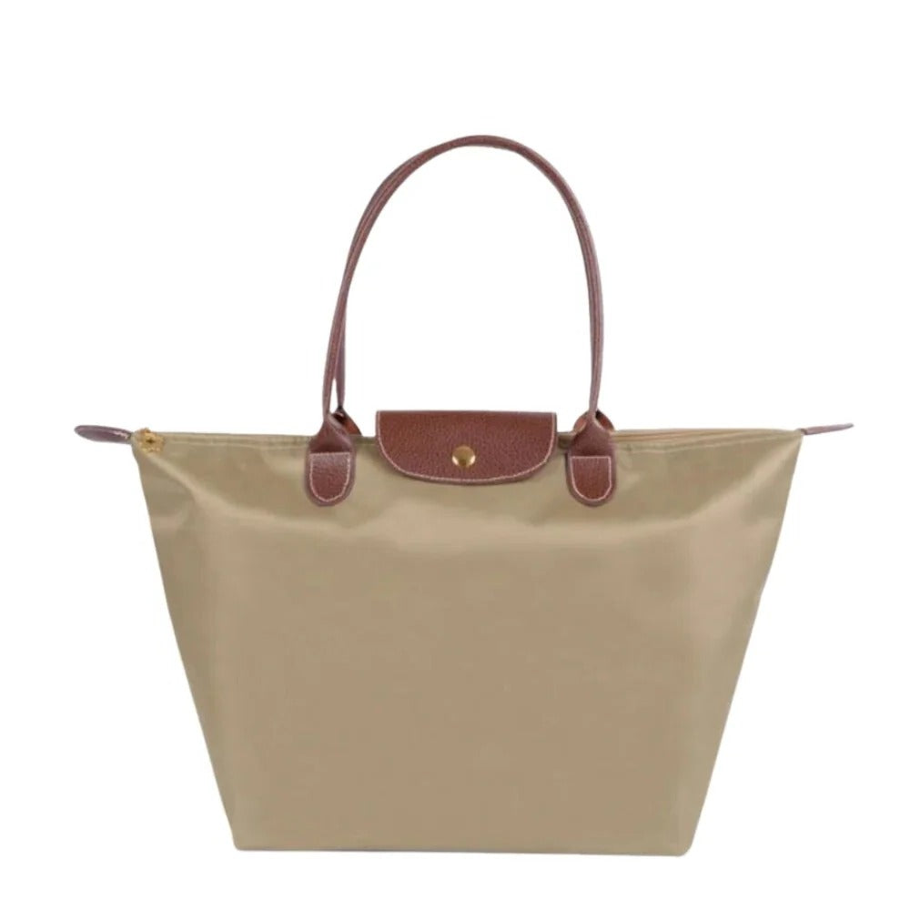 Elegant Top Handle Bag with Gold Tone Hardware - Stylish Women's Handbag for Any Occasion