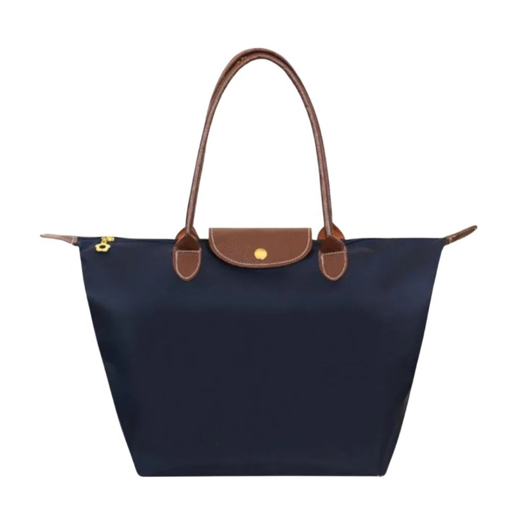 Elegant Top Handle Bag with Gold Tone Hardware - Stylish Women's Handbag for Any Occasion