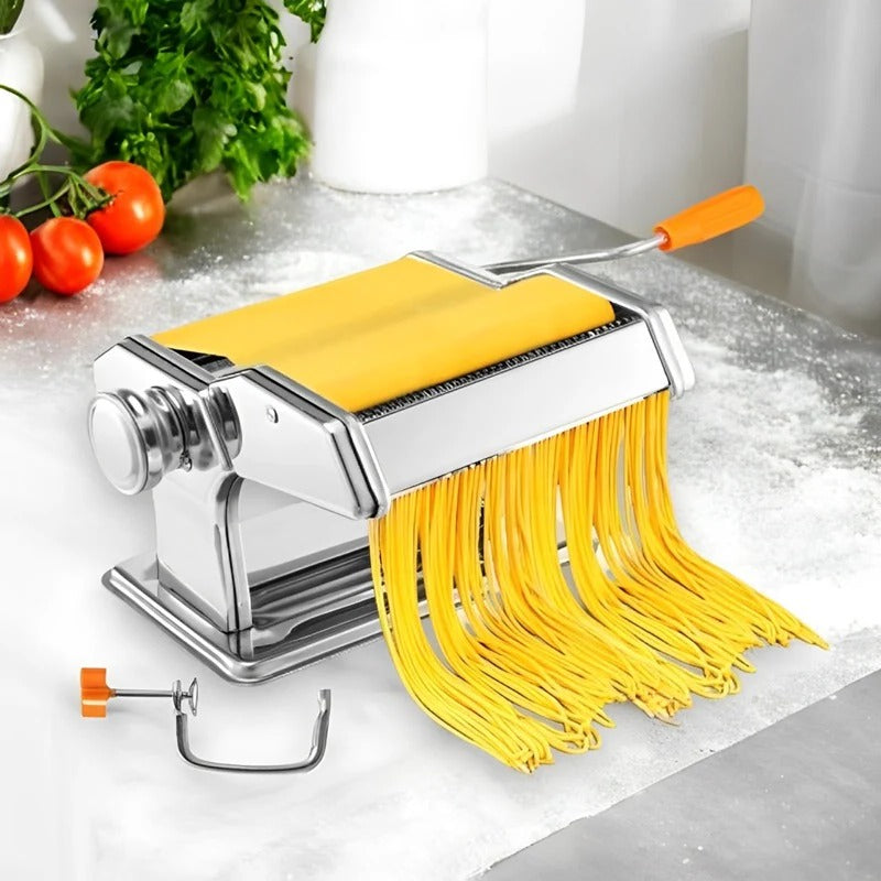 Premium Stainless Steel Pasta Maker - Adjustable Thickness Settings for Perfect Homemade Pasta