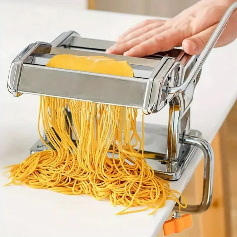 Premium Stainless Steel Pasta Maker - Adjustable Thickness Settings for Perfect Homemade Pasta