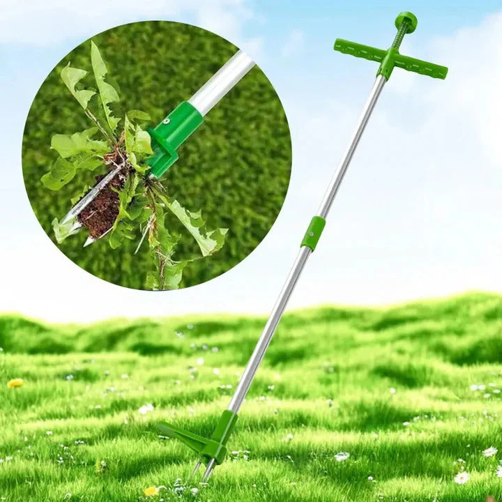 Ergonomic Foot Pedal Weed Puller Tool with Extended Handle for Effortless Weeding