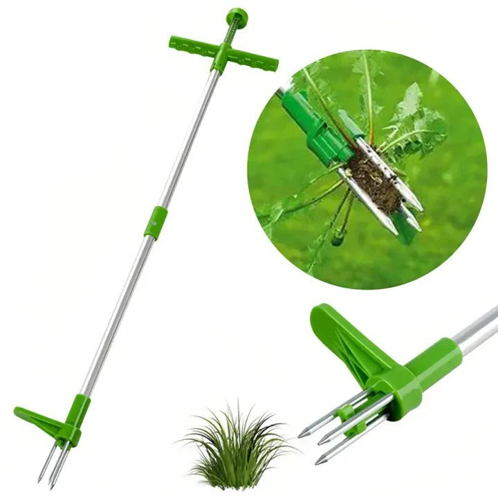 Ergonomic Foot Pedal Weed Puller Tool with Extended Handle for Effortless Weeding