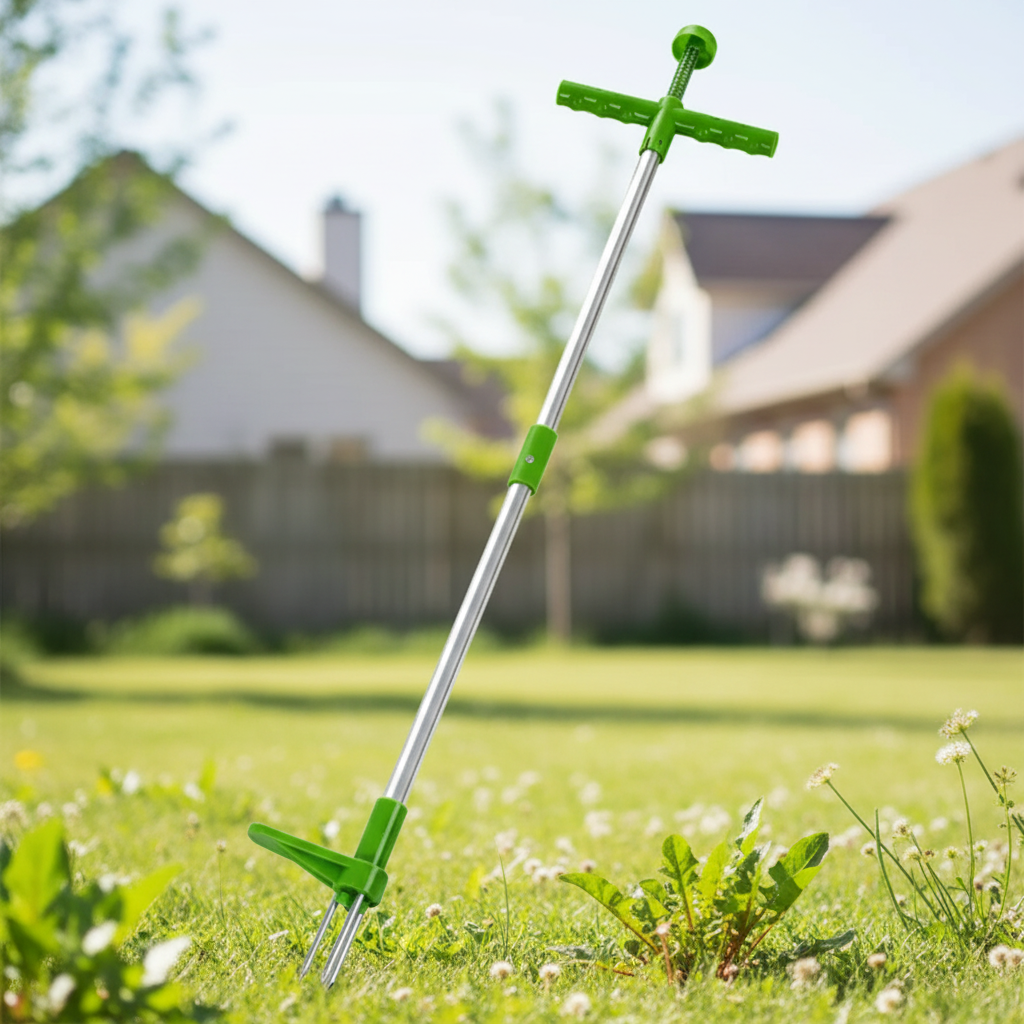 Ergonomic Foot Pedal Weed Puller Tool with Extended Handle for Effortless Weeding