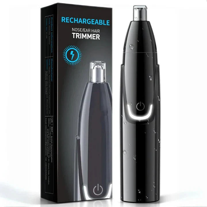 Premium Nose and Ear Hair Trimmer - Waterproof & Washable Head for Easy Cleaning