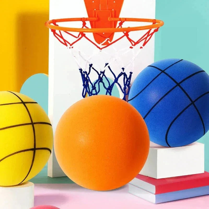 Non-Inflatable PU Foam Basketball - Perfect for Indoor Dribbling Practice, Safe & Durable Design