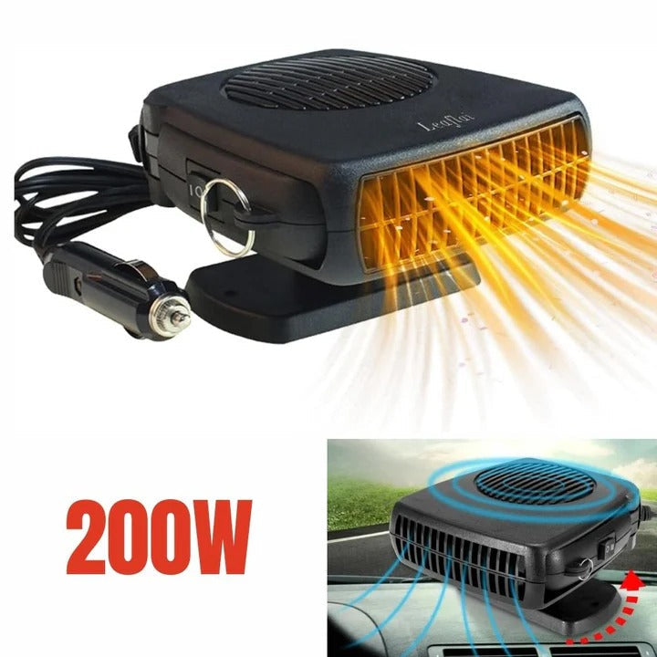 12V Car Heater - 300W Ceramic Element for Fast Heating & Defrosting | Portable Automotive Heater