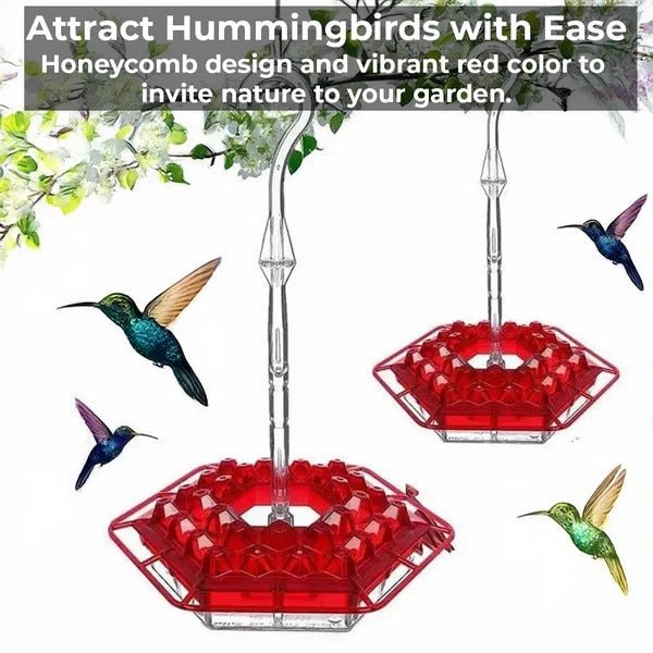 Premium Outdoor Hummingbird Feeder with Ant Moat - Durable, Easy to Clean, and Attracts More Birds!