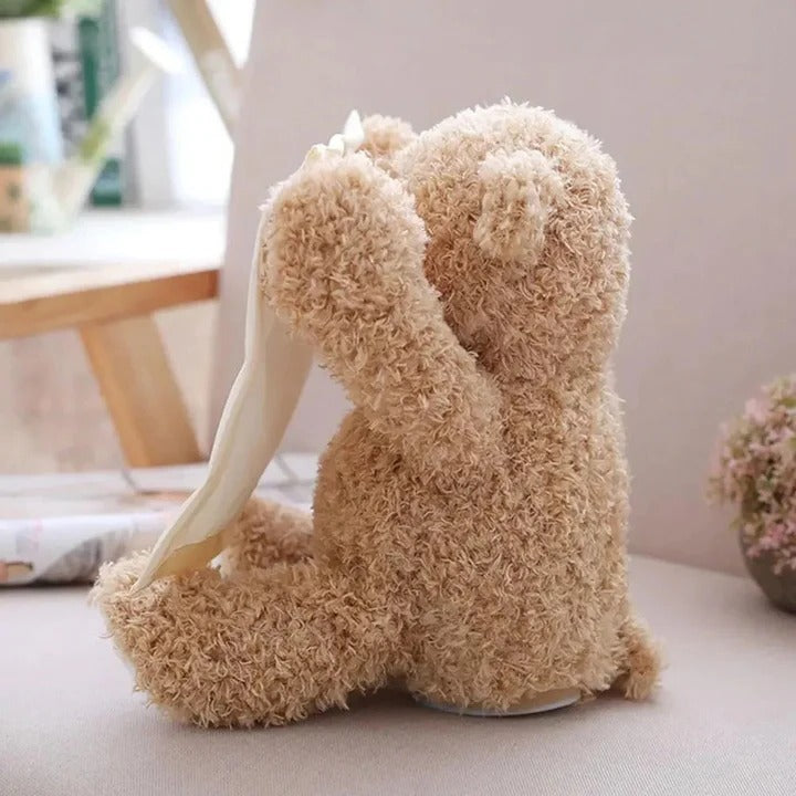 Peek-A-Boo Teddy Bear Plush Toy - Interactive Cuddly Stuffed Animal for Kids - Perfect Gift for Babies and Toddlers
