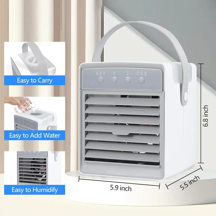 Portable Air Cooler with Adjustable Fan Settings & Energy-Efficient Design – Perfect for Home, Office, and Outdoor Use