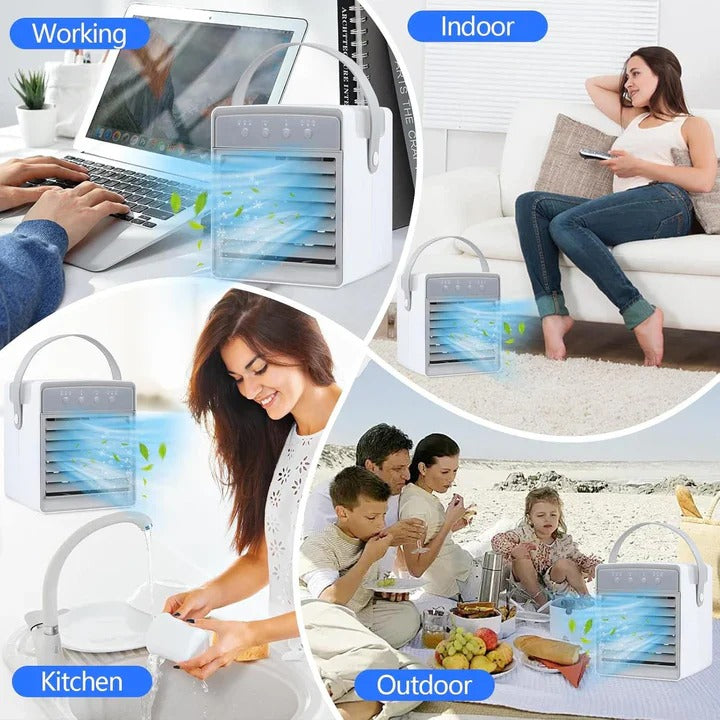 Portable Air Cooler with Adjustable Fan Settings & Energy-Efficient Design – Perfect for Home, Office, and Outdoor Use