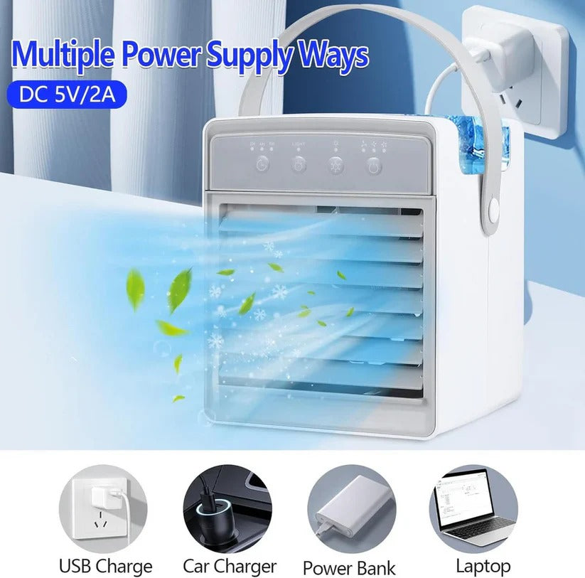 Portable Air Cooler with Adjustable Fan Settings & Energy-Efficient Design – Perfect for Home, Office, and Outdoor Use