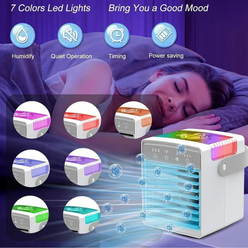Portable Air Cooler with Adjustable Fan Settings & Energy-Efficient Design – Perfect for Home, Office, and Outdoor Use