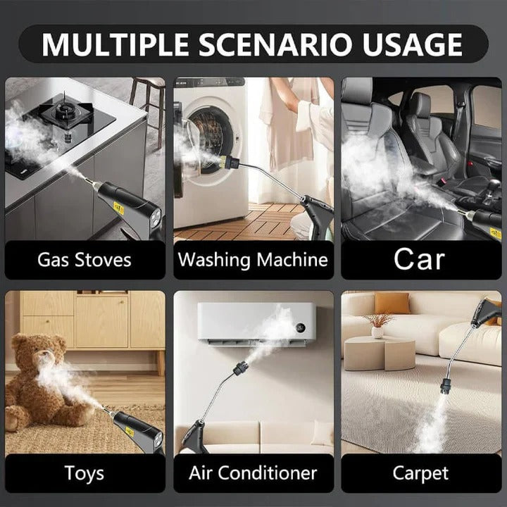 Premium Steam Cleaning Device with Multiple Nozzles & Heat-Resistant Gloves – Powerful, Versatile & Safe for All Surfaces