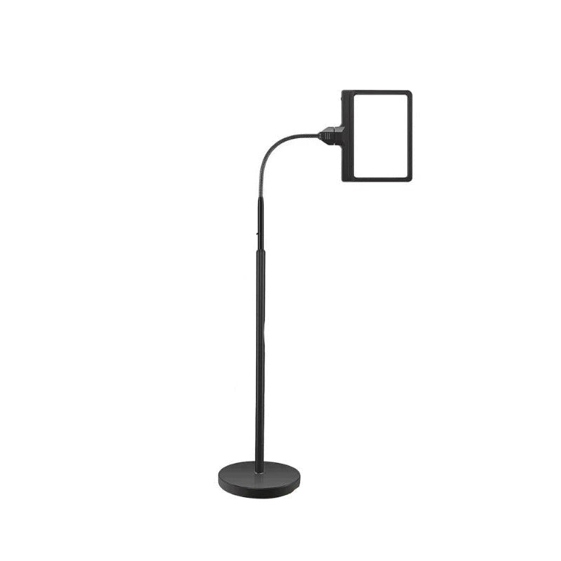 Adjustable Floor Standing Magnifying Lamp with LED Lighting & Page Lens - Ideal for Crafts, Reading, and Detailed Work