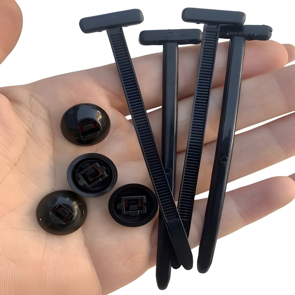 50-Pack Nylon Zip Ties - Durable Cable Management & Cord Organization Set for Home & Office