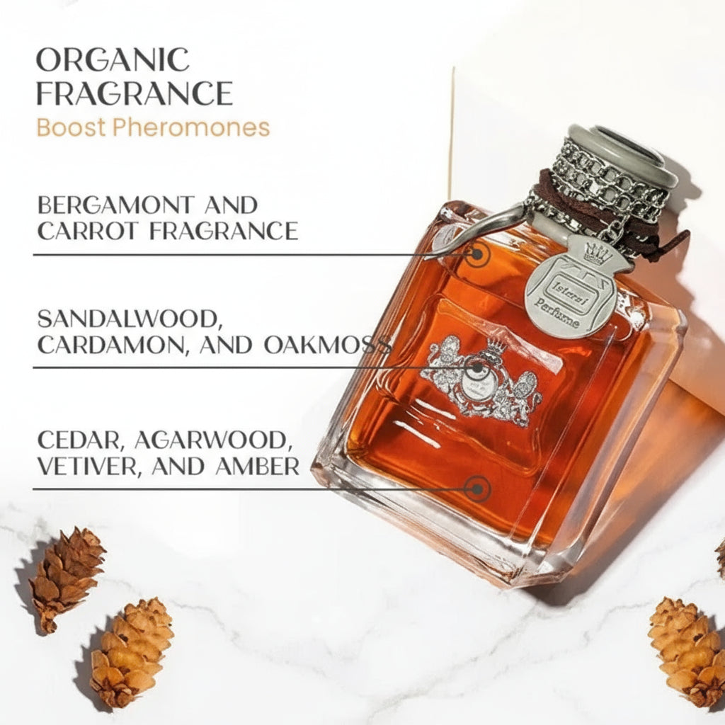 Men's Pheromone Blend Perfume Spray - Captivating Fragrance in Sleek Bottle