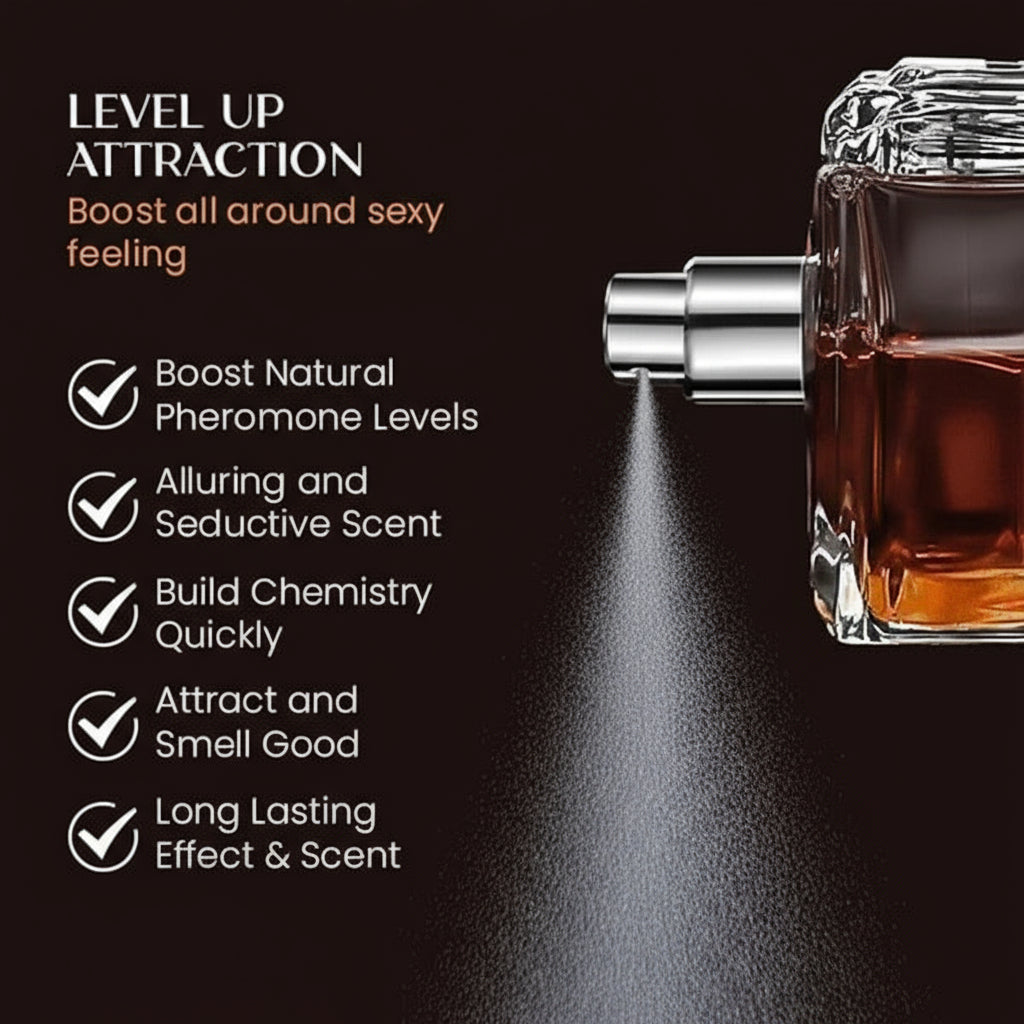 Men's Pheromone Blend Perfume Spray - Captivating Fragrance in Sleek Bottle