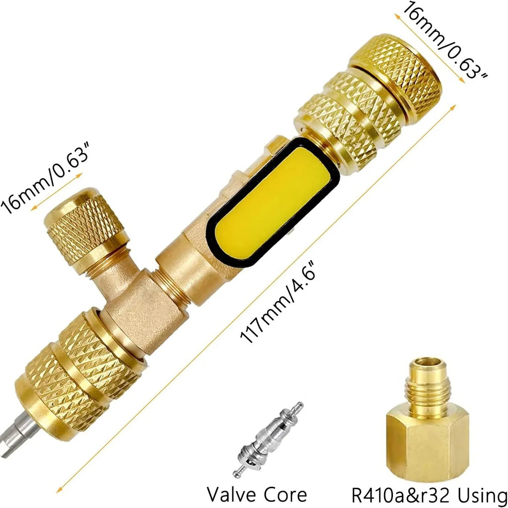 Dual Size HVAC Valve Tool - Core Installer & Extractor for Efficient HVAC Maintenance