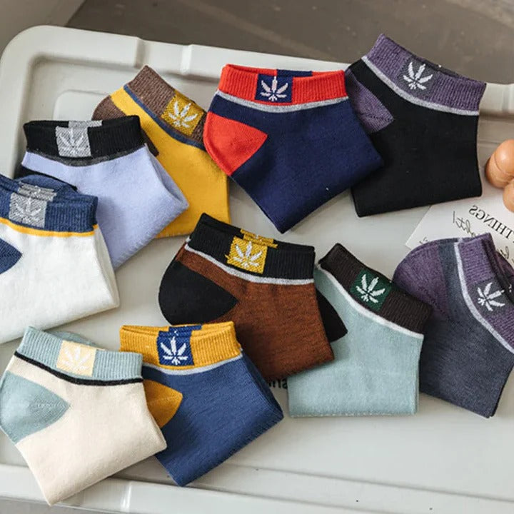 Men's Assorted Polyester Ankle Socks - 20 Pairs - Comfortable & Durable
