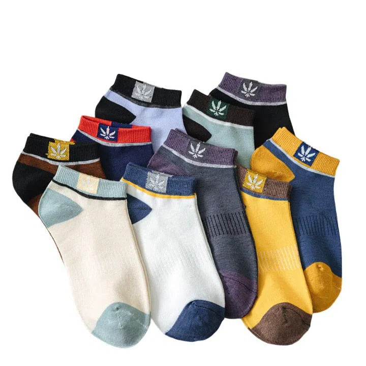 Men's Assorted Polyester Ankle Socks - 20 Pairs - Comfortable & Durable