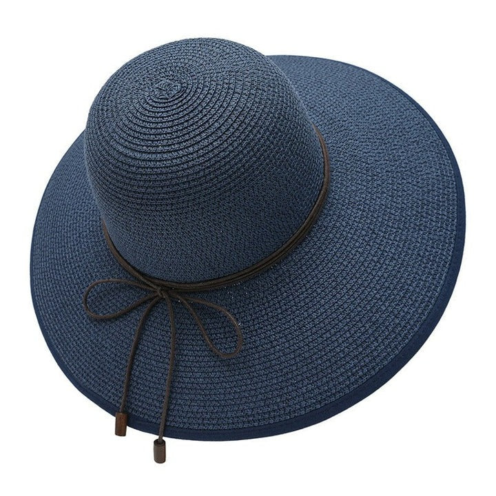 Adjustable Women's Wide Brim Hat - Foldable & Stylish Sun Protection