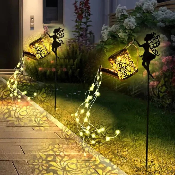 Solar Powered LED Light with Durable Metal Frame - Eco-Friendly Outdoor Lighting Solution