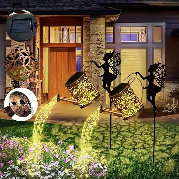 Solar Powered LED Light with Durable Metal Frame - Eco-Friendly Outdoor Lighting Solution