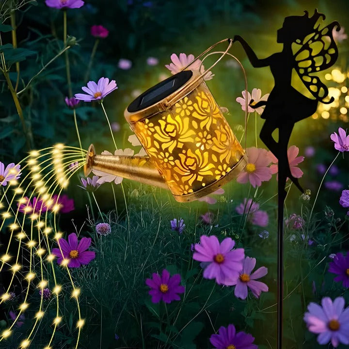 Solar Powered LED Light with Durable Metal Frame - Eco-Friendly Outdoor Lighting Solution