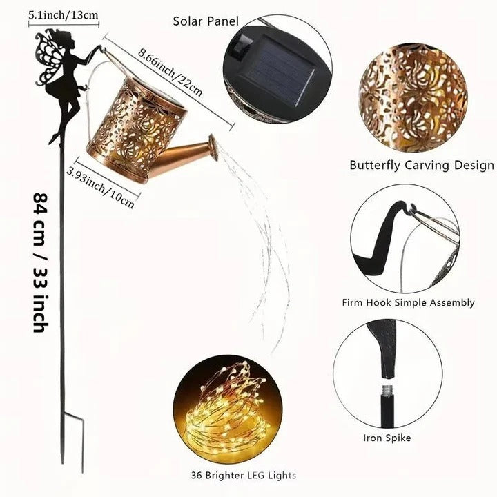 Solar Powered LED Light with Durable Metal Frame - Eco-Friendly Outdoor Lighting Solution