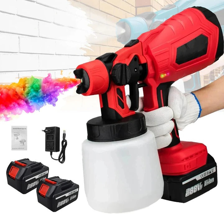 Cordless Handheld Paint Sprayer with Adjustable Spray Settings - Perfect for DIY Projects & Home Improvement