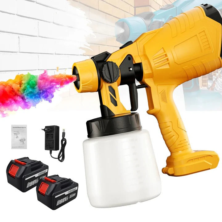 Cordless Handheld Paint Sprayer with Adjustable Spray Settings - Perfect for DIY Projects & Home Improvement
