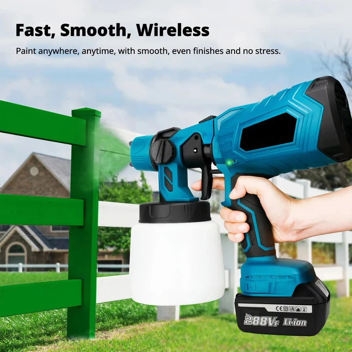 Cordless Handheld Paint Sprayer with Adjustable Spray Settings - Perfect for DIY Projects & Home Improvement