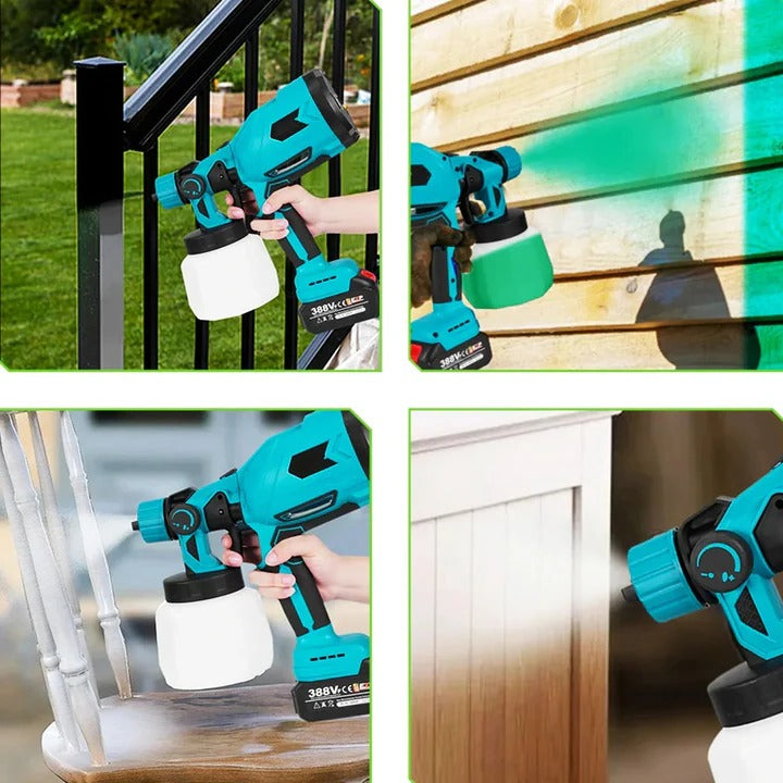 Cordless Handheld Paint Sprayer with Adjustable Spray Settings - Perfect for DIY Projects & Home Improvement