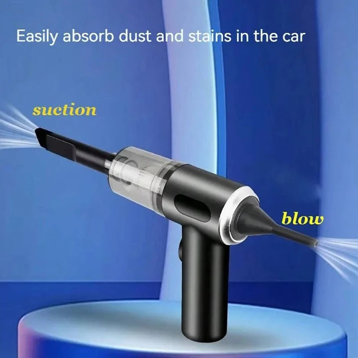 Portable Cordless Handheld Car Vacuum Cleaner with USB Charging - Powerful Suction, Lightweight & Compact Design for Easy Cleaning