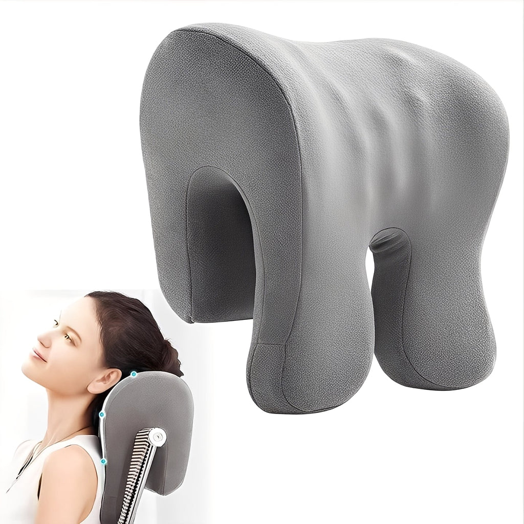 Ergonomic Adjustable Headrest Pillow for Office Chairs - Removable & Washable Cover for Ultimate Comfort