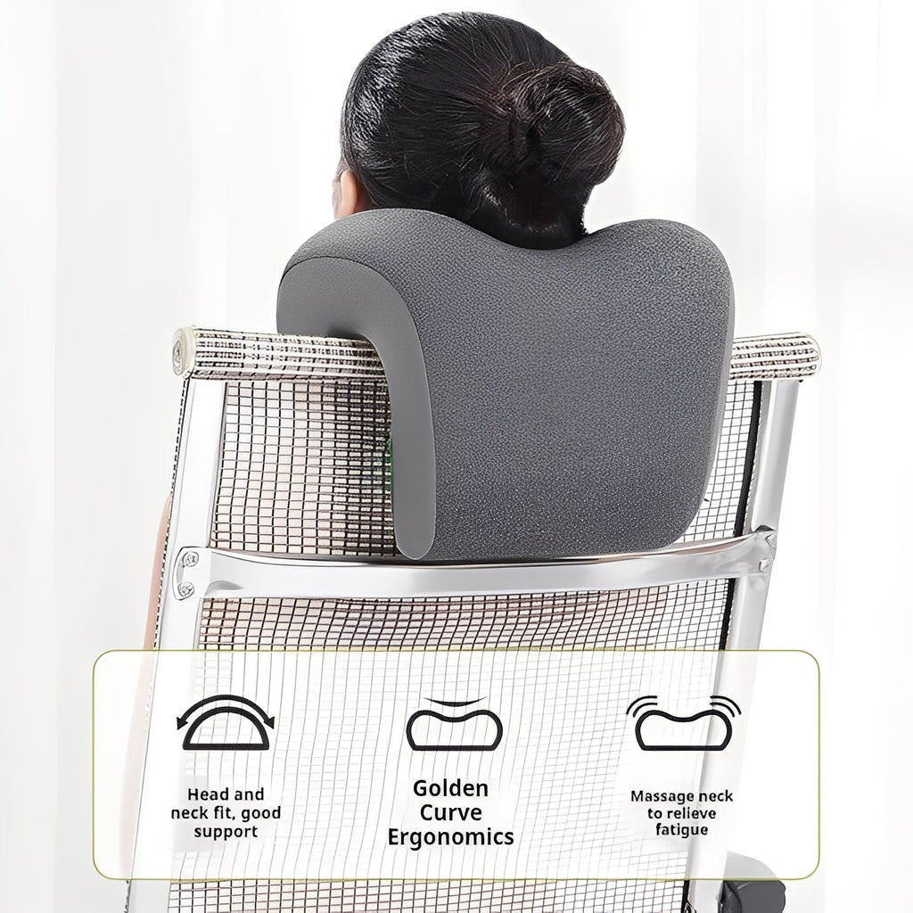 Ergonomic Adjustable Headrest Pillow for Office Chairs - Removable & Washable Cover for Ultimate Comfort