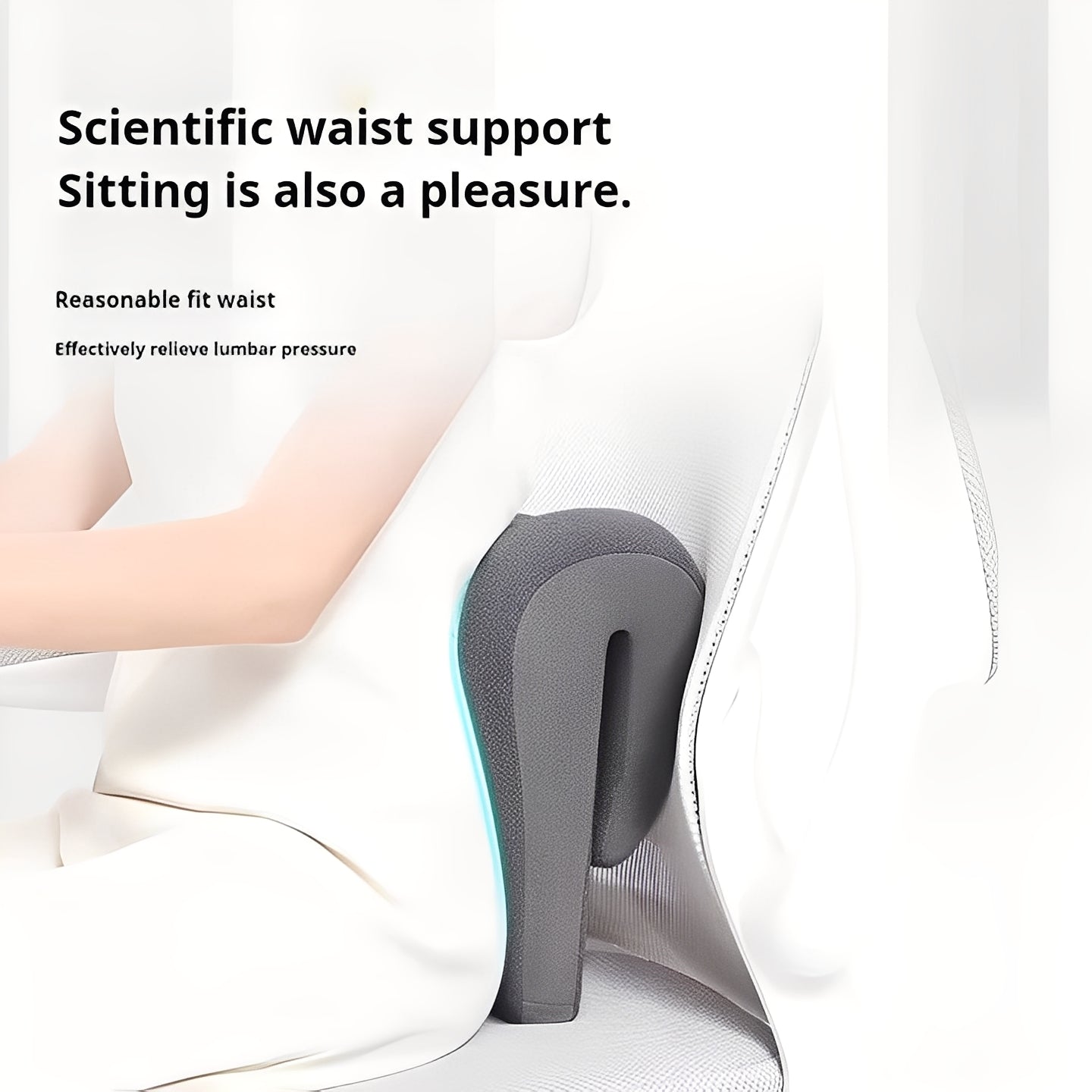 Ergonomic Adjustable Headrest Pillow for Office Chairs - Removable & Washable Cover for Ultimate Comfort