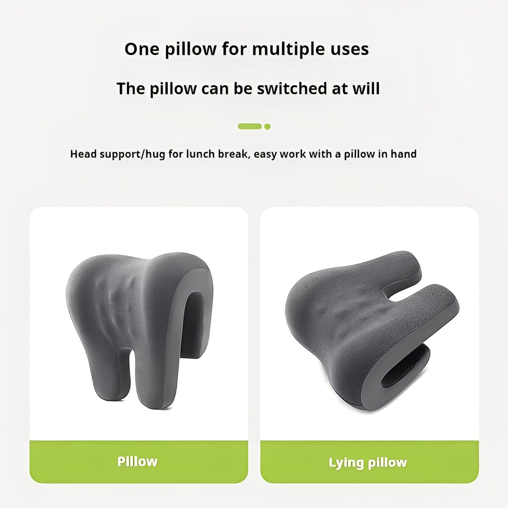 Ergonomic Adjustable Headrest Pillow for Office Chairs - Removable & Washable Cover for Ultimate Comfort